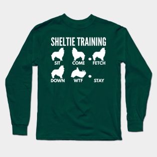 Shetland Sheepdog Training Sheltie Dog Tricks Long Sleeve T-Shirt